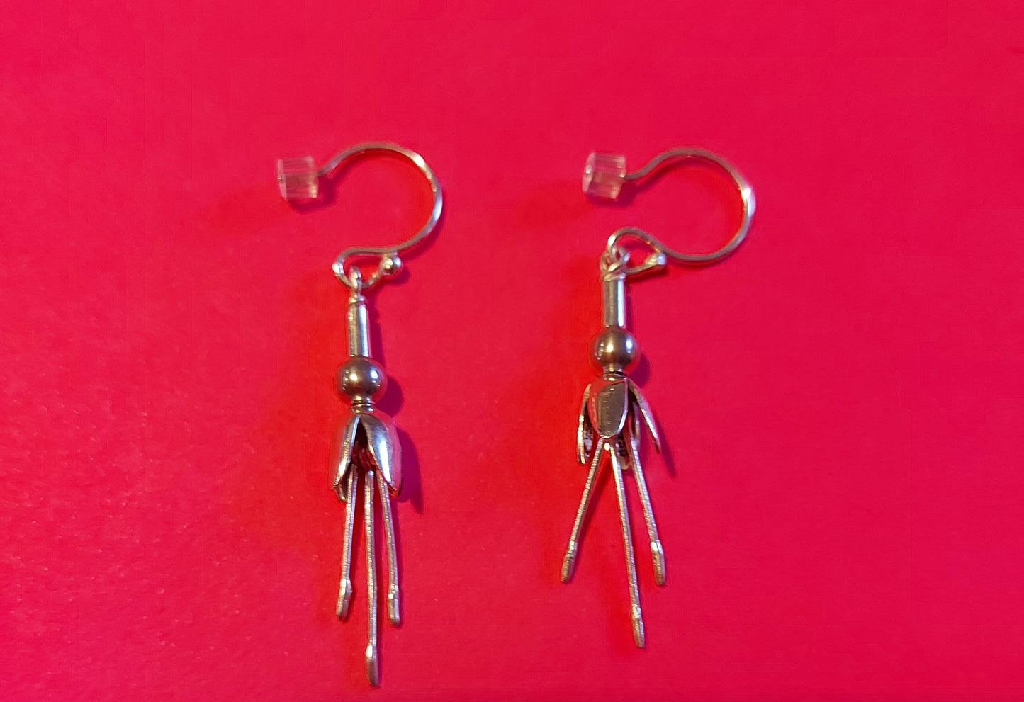 Croi Fuchsia Flower Silver Dangle Earrings
